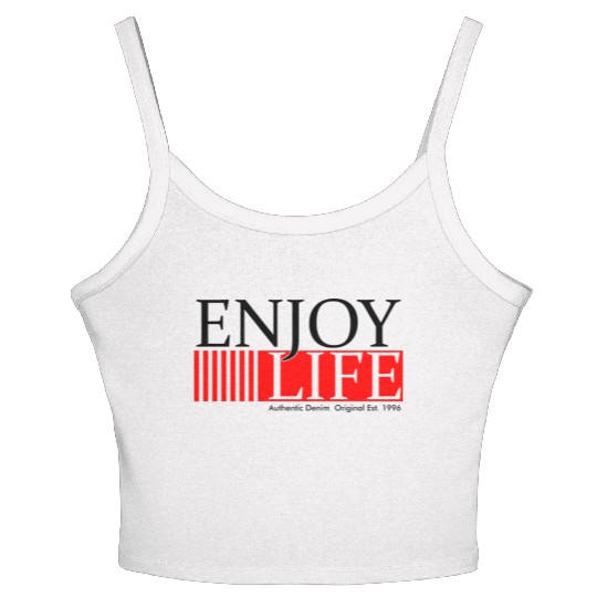 Vibrant Life: Embrace Joy and Adventure Women's Spaghetti Strap Tank Top