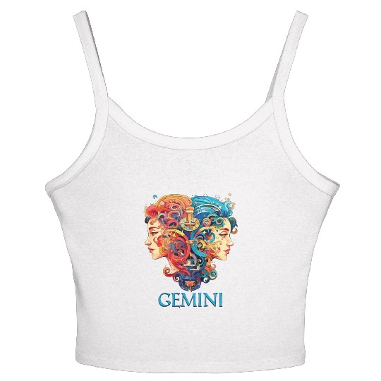 Embrace Your Gemini Identity: Gemini Pride Women's Spaghetti Strap Tank Top