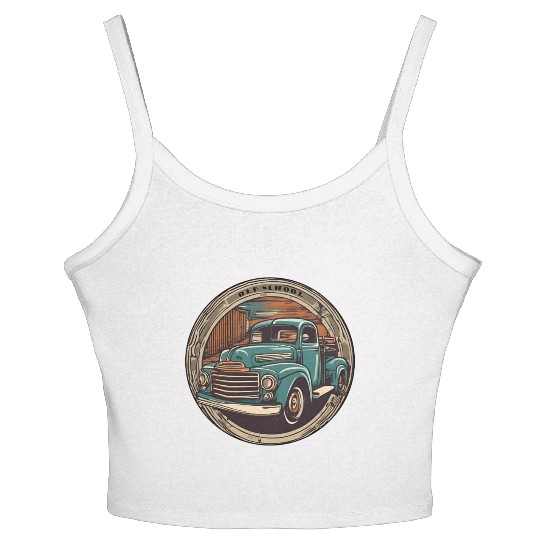 Old School Truck / Oldtimer / Car / Vintage / 60s Women's Spaghetti Strap Tank Top
