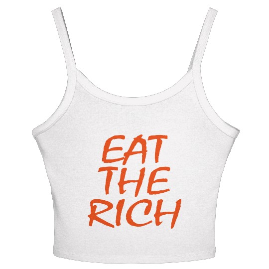 UAW Eat The Rich Women's Spaghetti Strap Tank Top