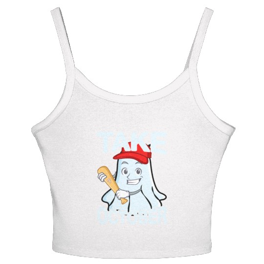 Philly Take October Philadelphia Ghost Halloween Women's Spaghetti Strap Tank Top