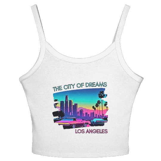 The City Of Dreams Los Angeles Women's Spaghetti Strap Tank Top