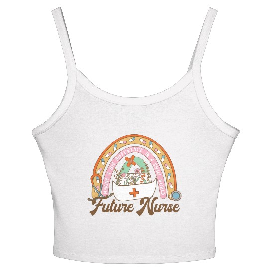 Future nurse Making a Big Difference Women's Spaghetti Strap Tank Top
