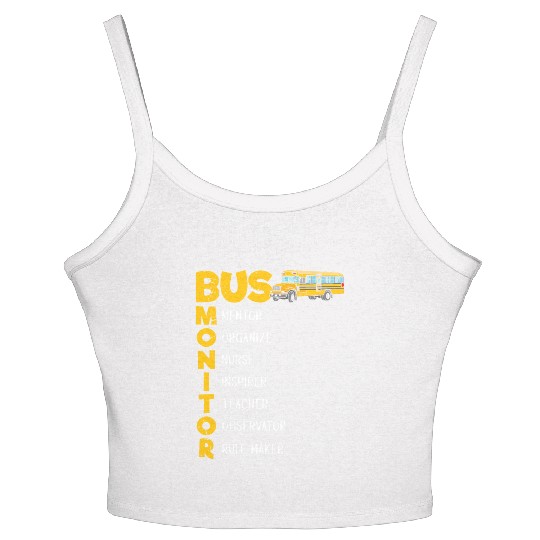 School Bus Aide Women Bus Monitor Women's Spaghetti Strap Tank Top