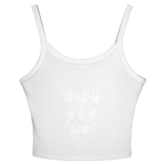 Skeleton Hand Women's Spaghetti Strap Tank Top