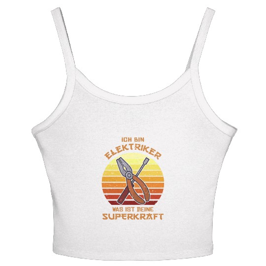 Superkraft Powerline Technician Lineworker Women's Spaghetti Strap Tank Top