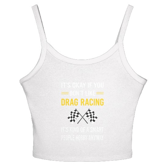 Smart People Drag Racing Women's Spaghetti Strap Tank Top