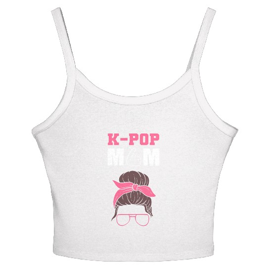 K-pop Mom Kpop Addict Gift Women's Spaghetti Strap Tank Top