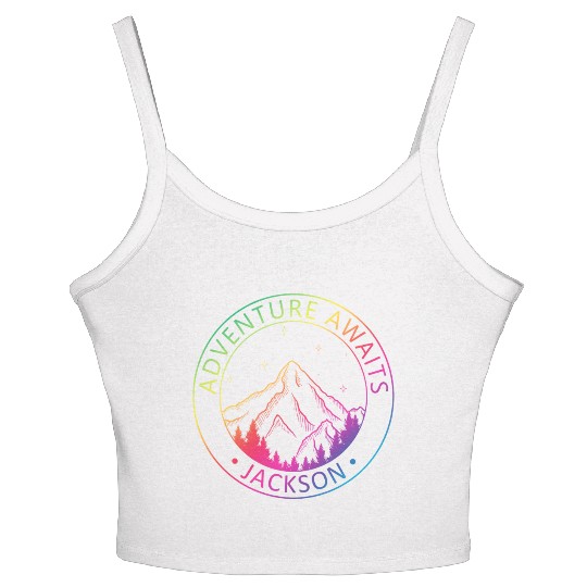 Jackson Jackson Hole Valley Wyoming Usa Adventure Women's Spaghetti Strap Tank Top