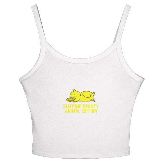 Sleeping Beauty, Animal Edition Pajamas Women's Spaghetti Strap Tank Top