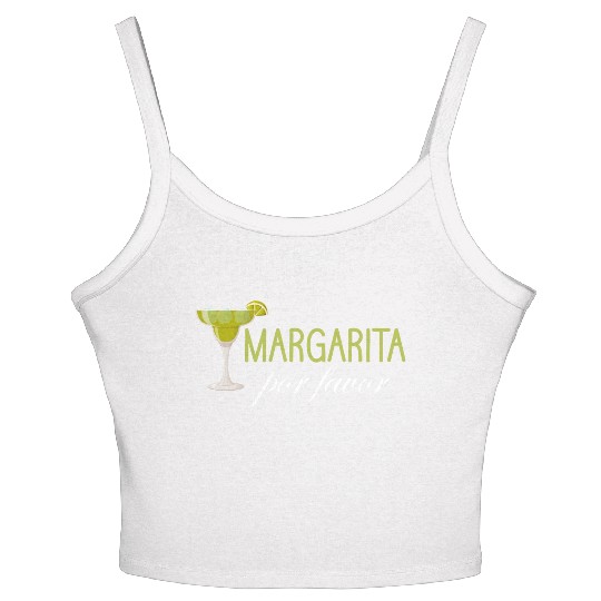 Margarita Por Favor Mexico Siesta Festivals Women's Spaghetti Strap Tank Top