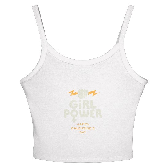 Be My Galentine. Galentine's Day Women's Spaghetti Strap Tank Top