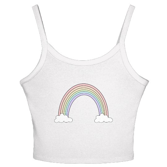 Pastel Rainbow Love Women's Spaghetti Strap Tank Top