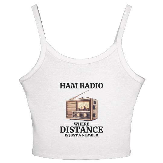 Vintage Ham Radio Operator Women's Spaghetti Strap Tank Top