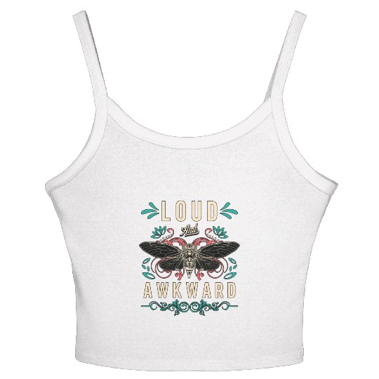 Cicadas Loud And Awkward Loves Periodical Cicada Women's Spaghetti Strap Tank Top