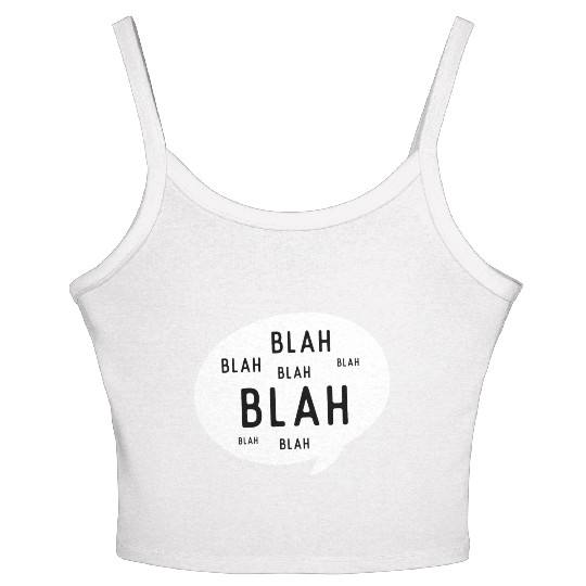 Blah Blah Blah Light Women's Spaghetti Strap Tank Top