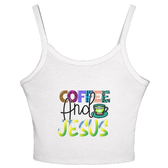 Coffee And Jesus Women's Spaghetti Strap Tank Top