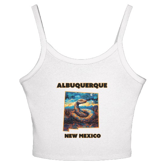 New Mexico - Rattlesnake Women's Spaghetti Strap Tank Top