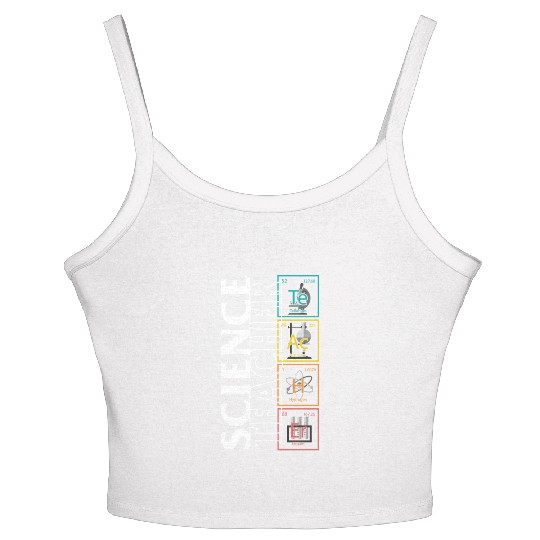 Teacher Women's Spaghetti Strap Tank Top, Science Teacher Periodic Element