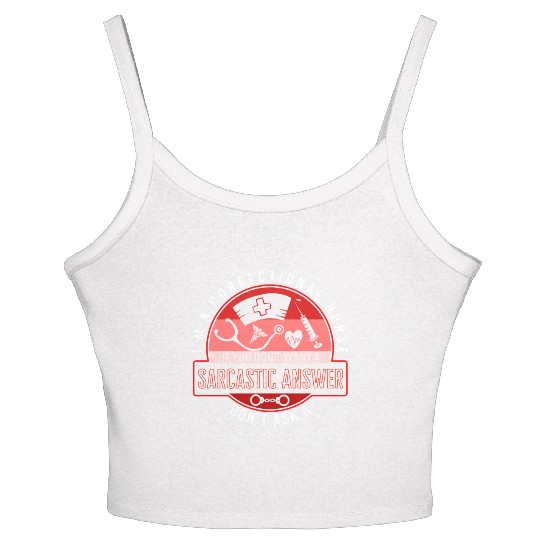 Nurse Women's Spaghetti Strap Tank Top, I'm A Correctional Nurse Hand Cuffs