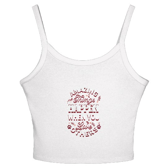 Love Caring Mental Health Motivation Women's Spaghetti Strap Tank Top