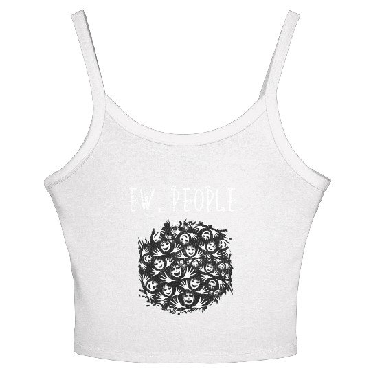 Ew People Faces And Hands Women's Spaghetti Strap Tank Top