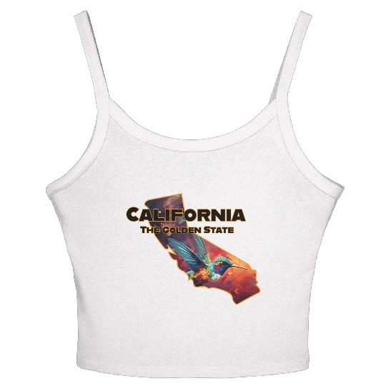 California Wildlife - hummingbird Women's Spaghetti Strap Tank Top