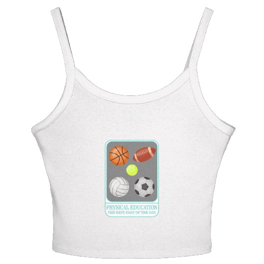 Physical Education Teacher Women's Spaghetti Strap Tank Top, P.E. Physical