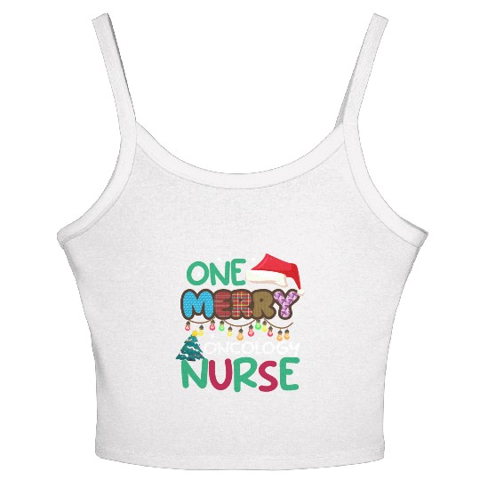 One merry Oncology Nurse Christmas Women's Spaghetti Strap Tank Top