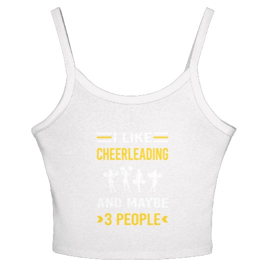 3 People Cheerleading Cheerleader Women's Spaghetti Strap Tank Top