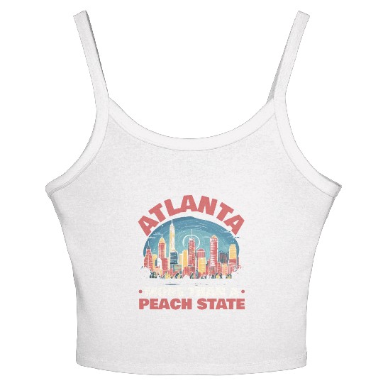 Atlanta City Georgia USA America United States Women's Spaghetti Strap Tank Top
