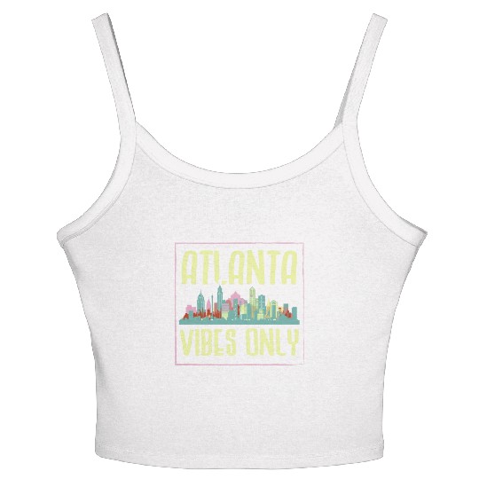 Atlanta City Georgia USA America United States Women's Spaghetti Strap Tank Top
