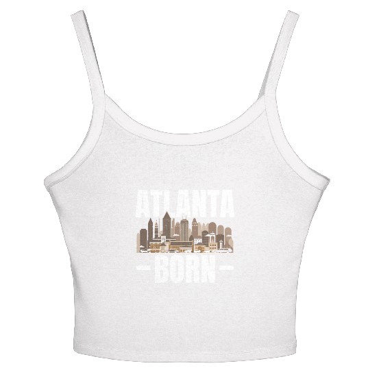 Atlanta City Georgia USA America United States Women's Spaghetti Strap Tank Top