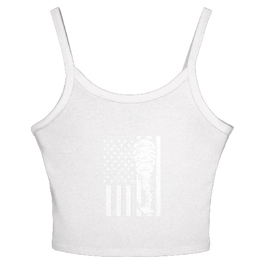 Tornado Fan Chaser TV Reporter Gift Women's Spaghetti Strap Tank Top