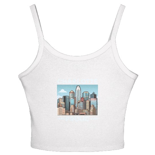 Charlotte North Carolina USA America United States Women's Spaghetti Strap Tank Top