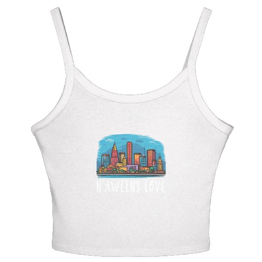 New Orleans Louisiana USA America United States Women's Spaghetti Strap Tank Top
