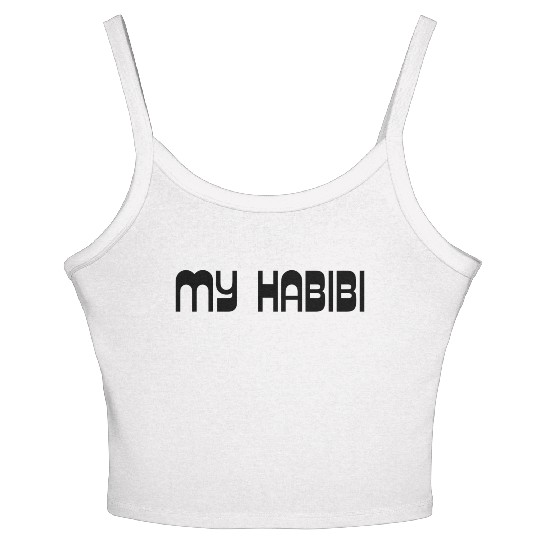 My Habibi You are the one habibi Women's Spaghetti Strap Tank Top
