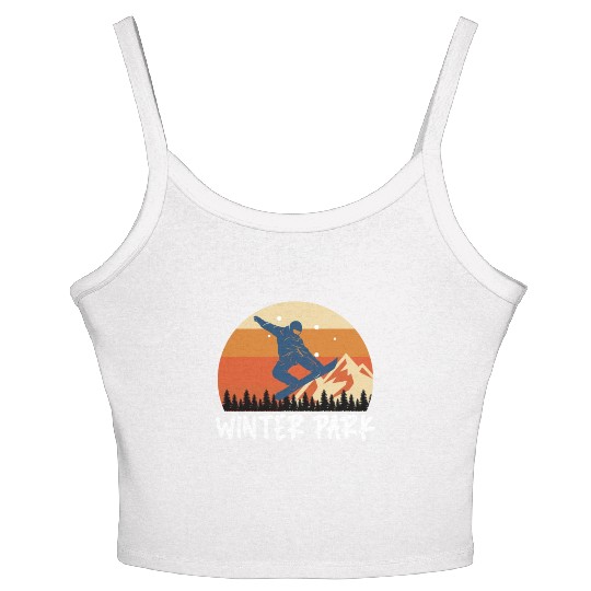 Winterpark Snowboarding Freestyle Snowboarder Women's Spaghetti Strap Tank Top