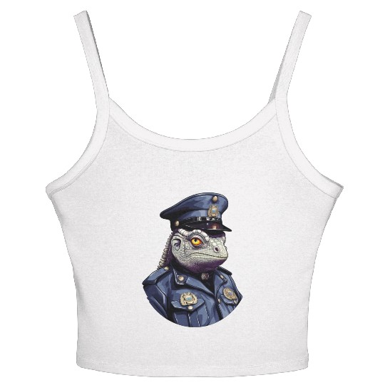 Chameleon police Women's Spaghetti Strap Tank Top