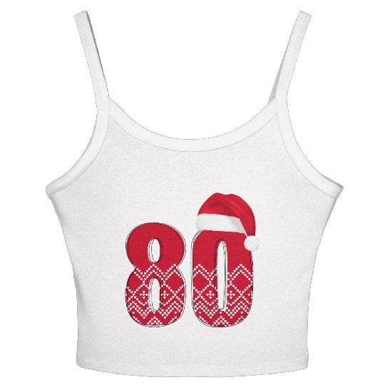 80th Birthday - Congratulations Number Eighty! Women's Spaghetti Strap Tank Top