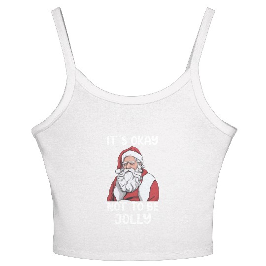 Mental Health Christmas Anti Christmas Holiday Women's Spaghetti Strap Tank Top