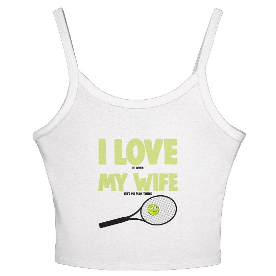I love My Wife Women's Spaghetti Strap Tank Top