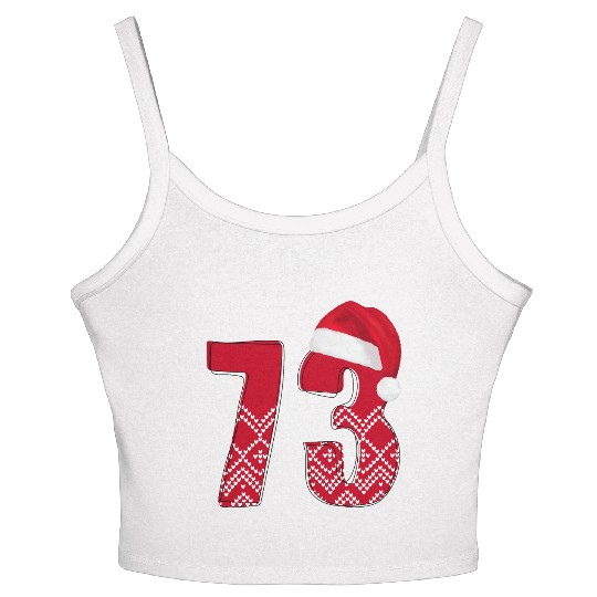 Merry Christmas Number 73 - Seventy Three Women's Spaghetti Strap Tank Top