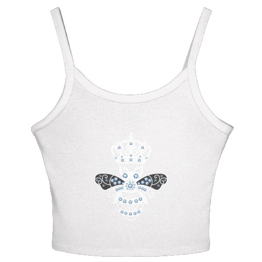 Queen Bee Crown Women Hive Beekeeping Bee Women Women's Spaghetti Strap Tank Top
