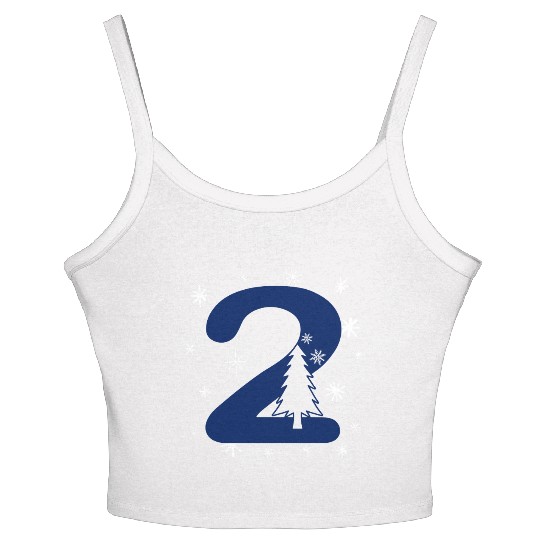 Second Christmas Number 2 - Nr. Two Women's Spaghetti Strap Tank Top