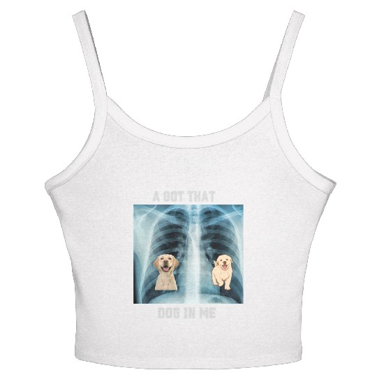 I Got That Dog In Me Xray Funny Saying Meme Women's Spaghetti Strap Tank Top