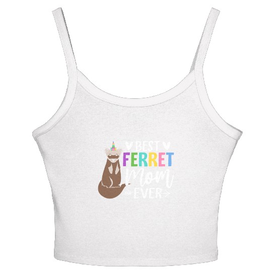 Female Ferret Lover Women's Spaghetti Strap Tank Top