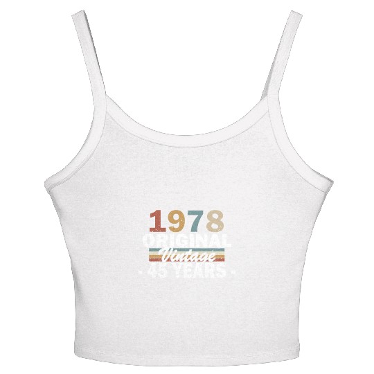 Year 1978 Women's Spaghetti Strap Tank Top