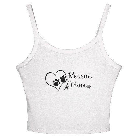 Rescue Mom - Dog Rescue Mom Women's Spaghetti Strap Tank Top
