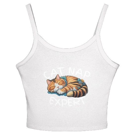 Cat Nap Expert Women's Spaghetti Strap Tank Top